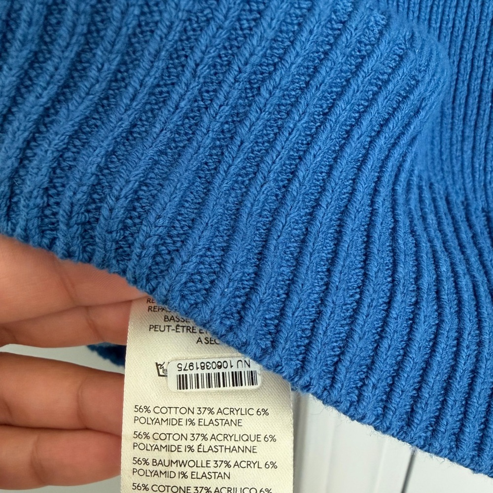 Free People V-Neck Blue Sweater - Picture 5 of 5